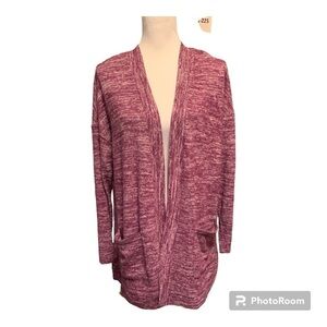 Harmony & Balance Tulip Split Back Open Front Size L NWT